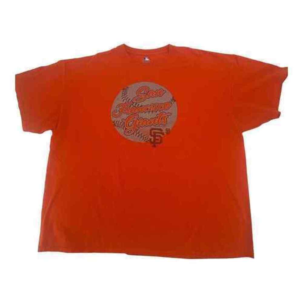 2 XL San Francisco Giants Orange Short Sleeve Cotton Tee Shirt Size 2XL - Picture 4 of 11